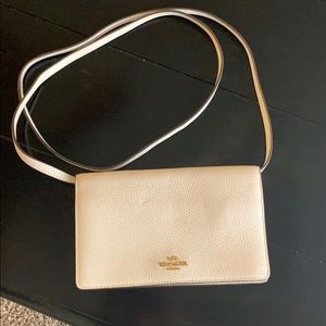 Coach clutch optional strap for crossbody